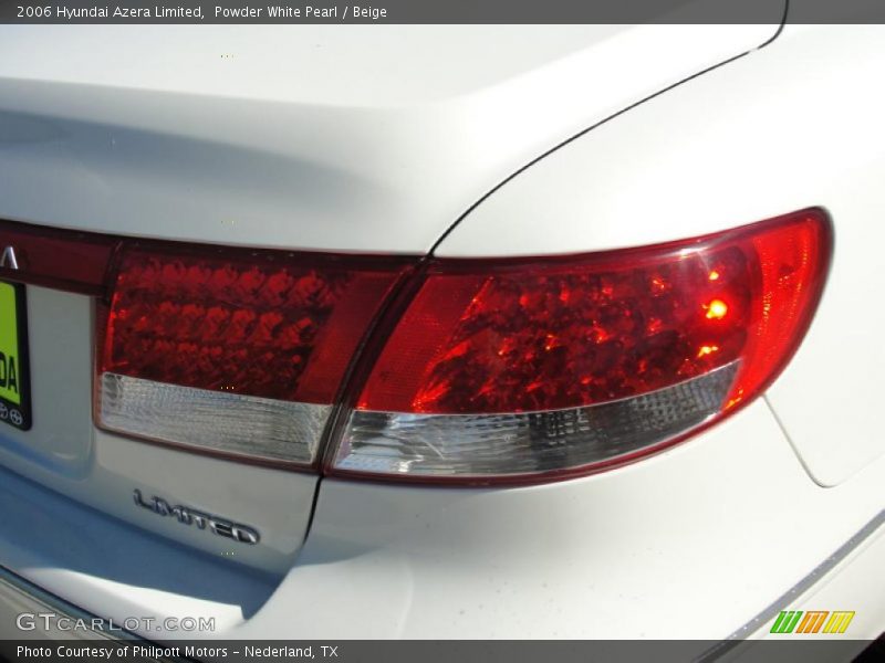 Powder White Pearl / Beige 2006 Hyundai Azera Limited