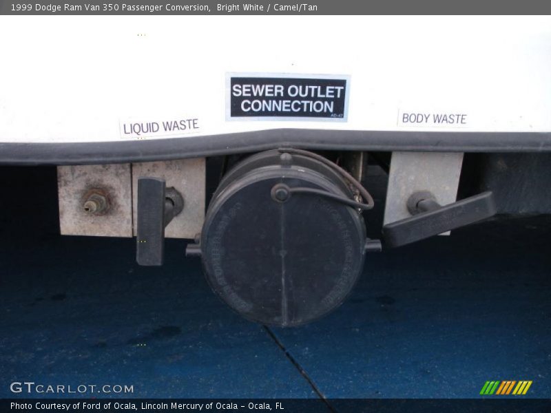 Bright White / Camel/Tan 1999 Dodge Ram Van 350 Passenger Conversion