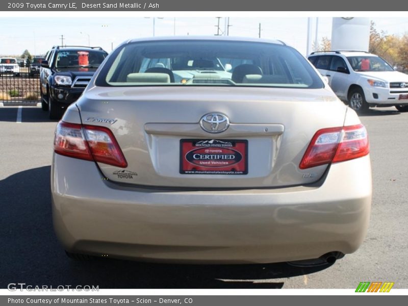 Desert Sand Metallic / Ash 2009 Toyota Camry LE