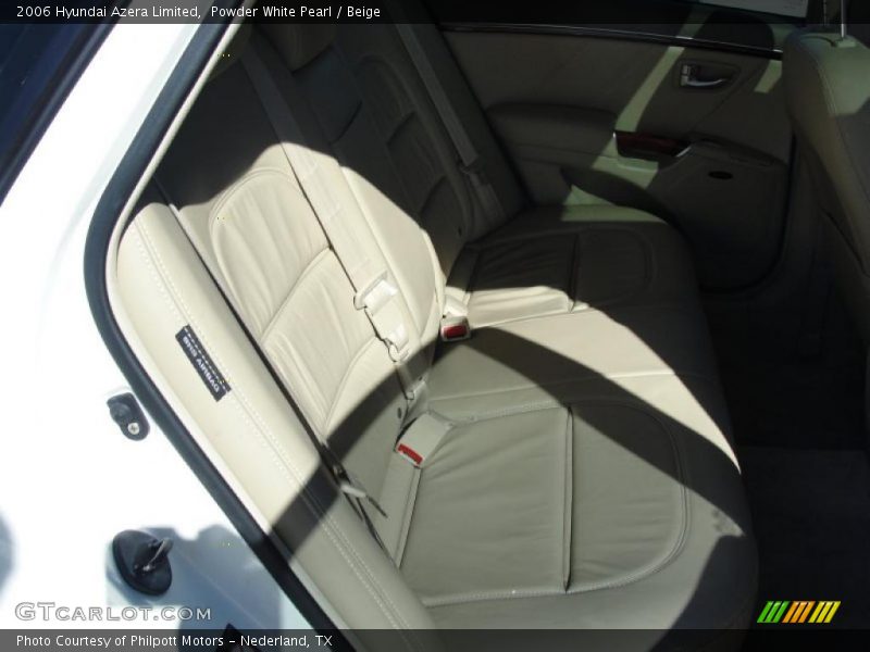 Powder White Pearl / Beige 2006 Hyundai Azera Limited