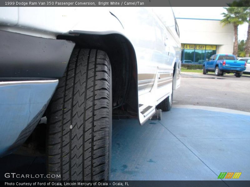 Bright White / Camel/Tan 1999 Dodge Ram Van 350 Passenger Conversion