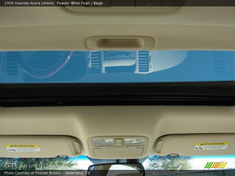 Powder White Pearl / Beige 2006 Hyundai Azera Limited