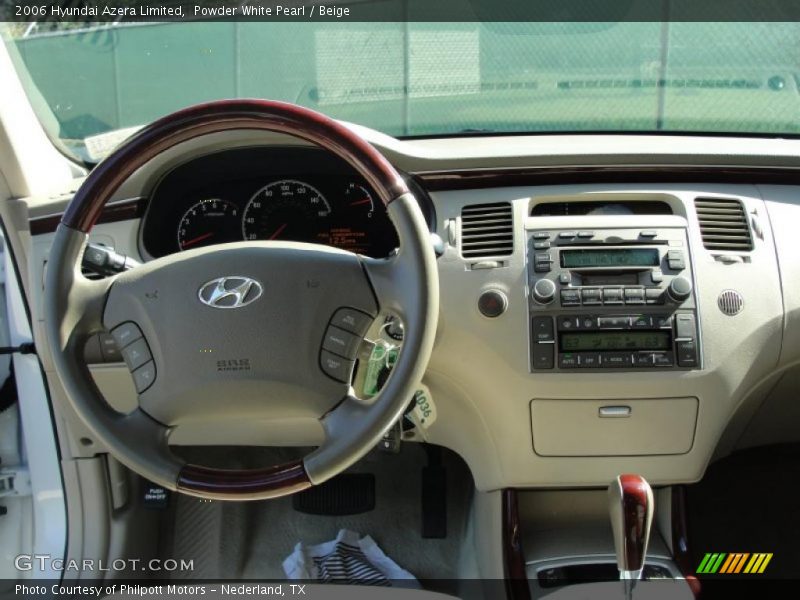 Powder White Pearl / Beige 2006 Hyundai Azera Limited