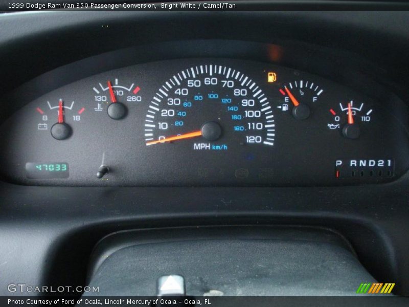  1999 Ram Van 350 Passenger Conversion 350 Passenger Conversion Gauges