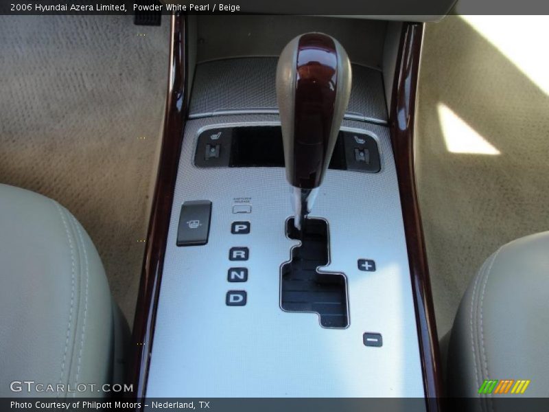 Powder White Pearl / Beige 2006 Hyundai Azera Limited