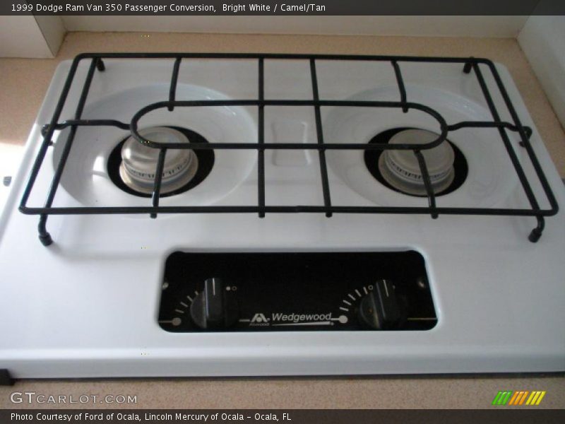 Bright White / Camel/Tan 1999 Dodge Ram Van 350 Passenger Conversion