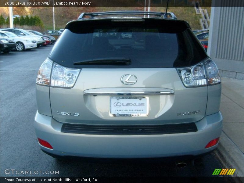 Bamboo Pearl / Ivory 2008 Lexus RX 350 AWD