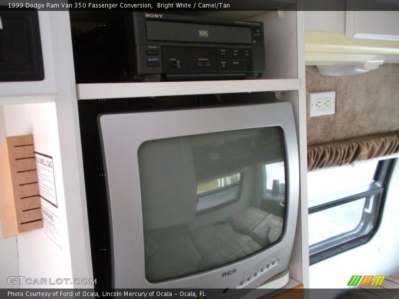 Bright White / Camel/Tan 1999 Dodge Ram Van 350 Passenger Conversion
