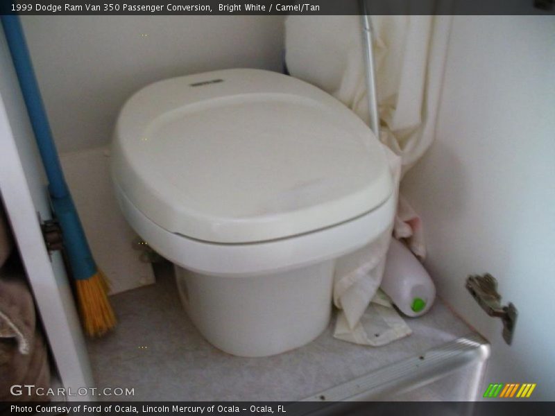 Bright White / Camel/Tan 1999 Dodge Ram Van 350 Passenger Conversion