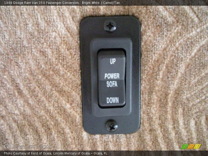 Bright White / Camel/Tan 1999 Dodge Ram Van 350 Passenger Conversion