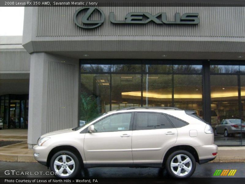 Savannah Metallic / Ivory 2008 Lexus RX 350 AWD