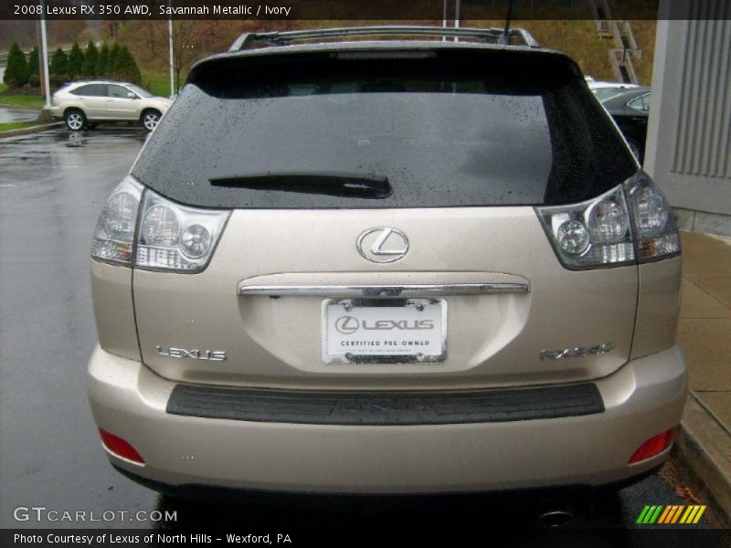 Savannah Metallic / Ivory 2008 Lexus RX 350 AWD