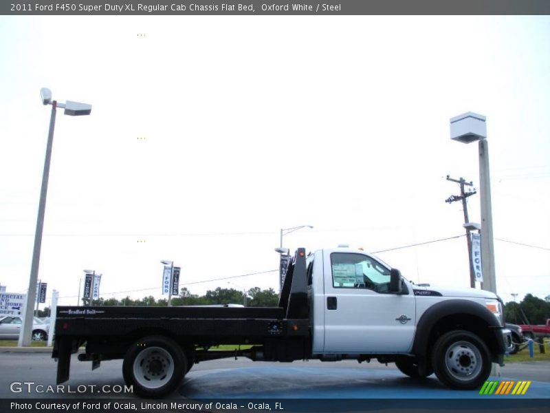 Oxford White / Steel 2011 Ford F450 Super Duty XL Regular Cab Chassis Flat Bed