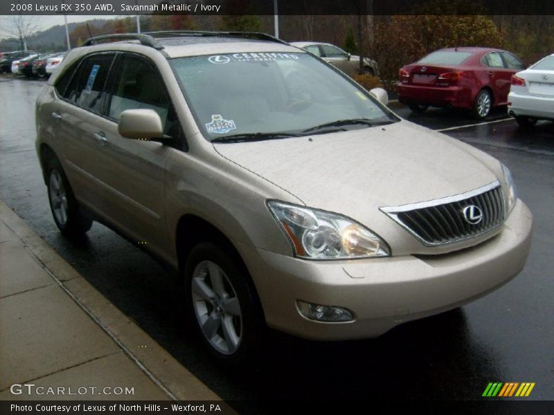 Savannah Metallic / Ivory 2008 Lexus RX 350 AWD