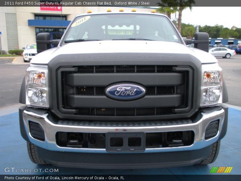 Oxford White / Steel 2011 Ford F450 Super Duty XL Regular Cab Chassis Flat Bed