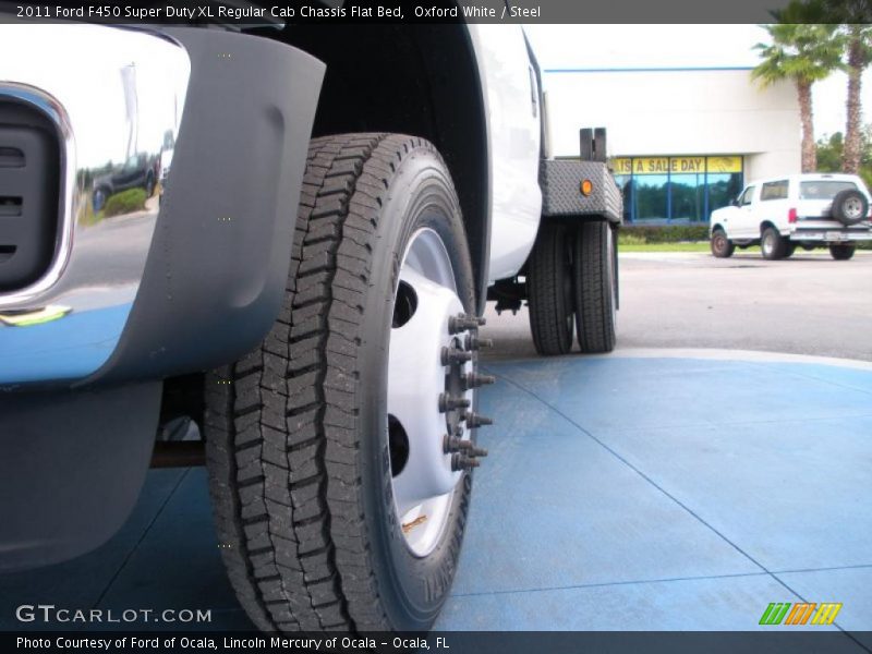 Oxford White / Steel 2011 Ford F450 Super Duty XL Regular Cab Chassis Flat Bed