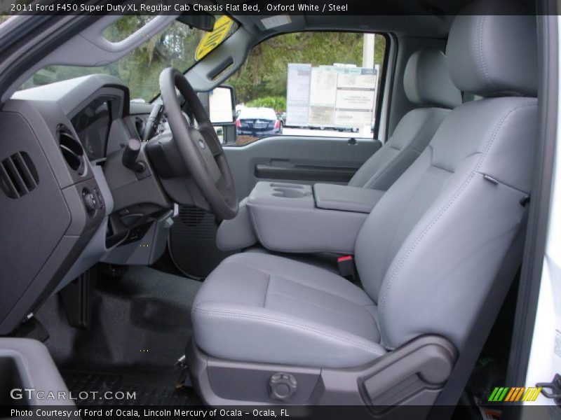  2011 F450 Super Duty XL Regular Cab Chassis Flat Bed Steel Interior