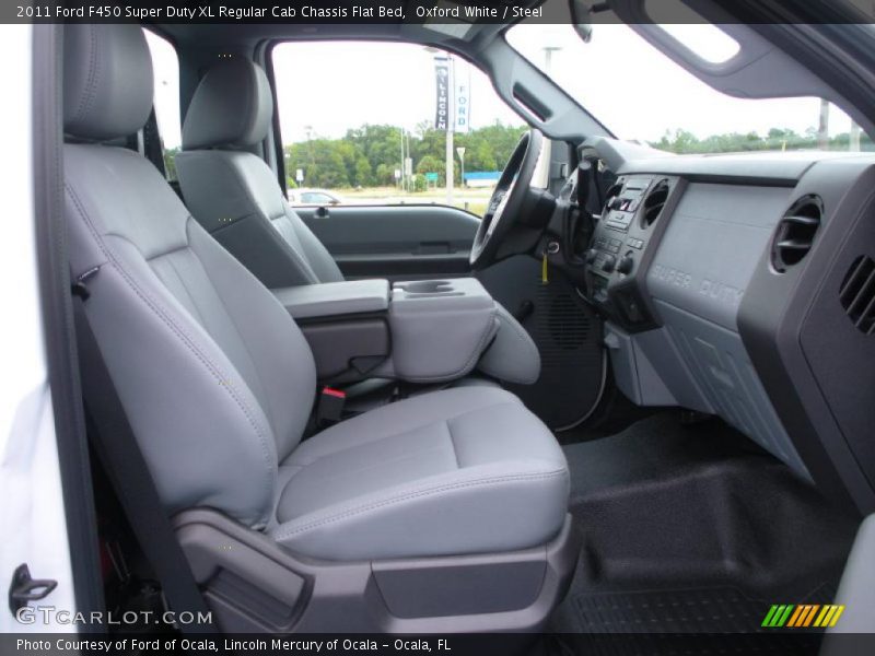  2011 F450 Super Duty XL Regular Cab Chassis Flat Bed Steel Interior