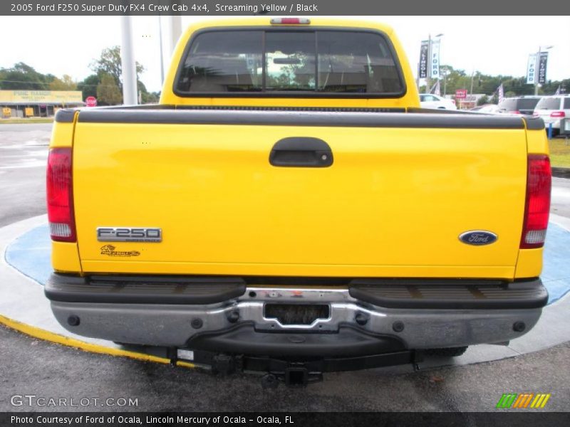 Screaming Yellow / Black 2005 Ford F250 Super Duty FX4 Crew Cab 4x4