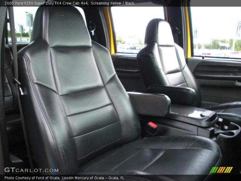 Screaming Yellow / Black 2005 Ford F250 Super Duty FX4 Crew Cab 4x4