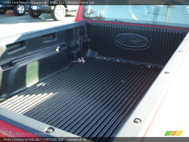 Bright Red / Medium Prairie Tan 2000 Ford Ranger XL SuperCab