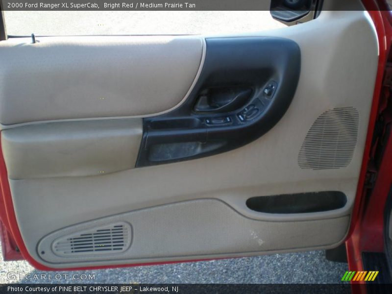 Bright Red / Medium Prairie Tan 2000 Ford Ranger XL SuperCab