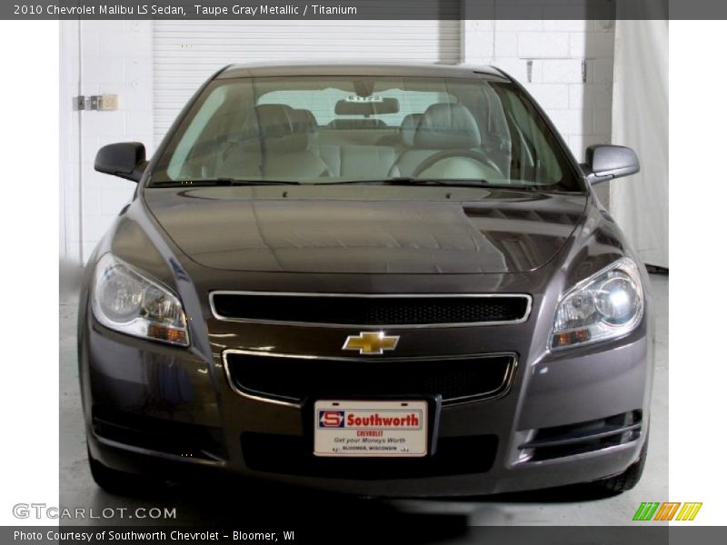 Taupe Gray Metallic / Titanium 2010 Chevrolet Malibu LS Sedan