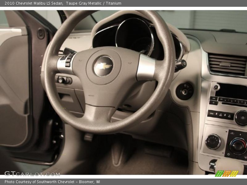 Taupe Gray Metallic / Titanium 2010 Chevrolet Malibu LS Sedan