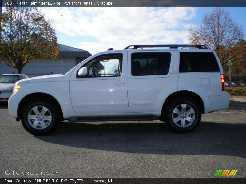Avalanche White / Graphite 2007 Nissan Pathfinder LE 4x4