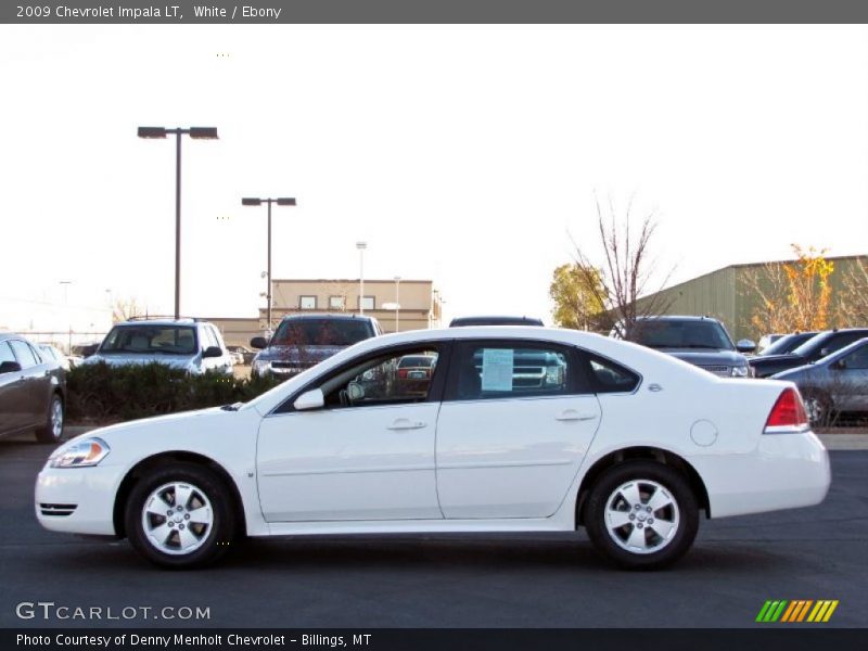 White / Ebony 2009 Chevrolet Impala LT