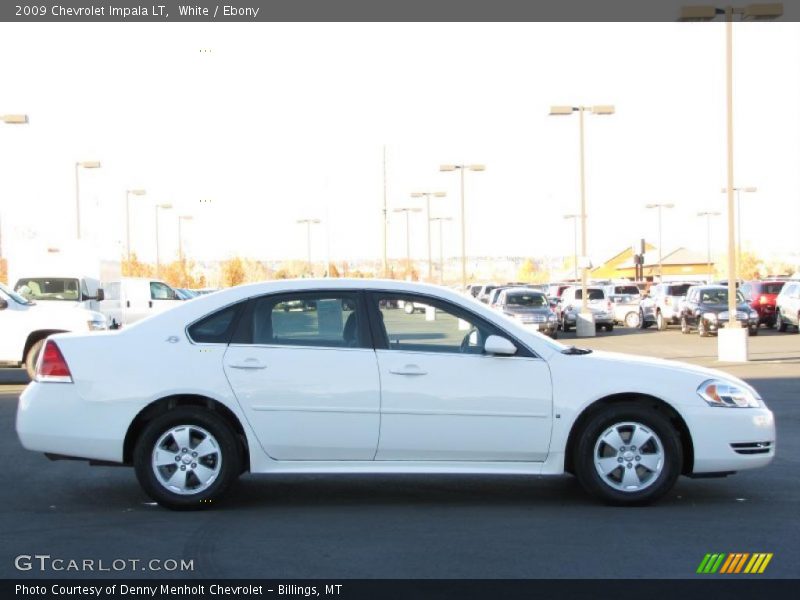 White / Ebony 2009 Chevrolet Impala LT