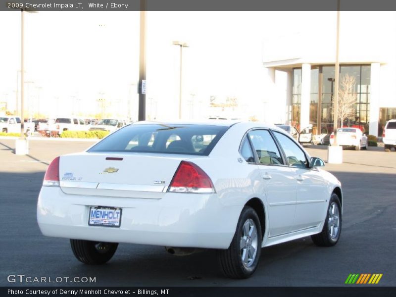 White / Ebony 2009 Chevrolet Impala LT