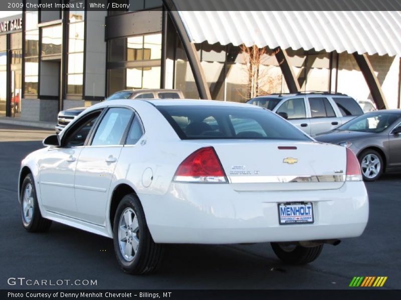 White / Ebony 2009 Chevrolet Impala LT