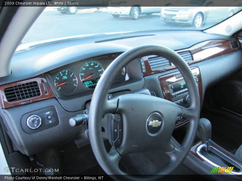 White / Ebony 2009 Chevrolet Impala LT
