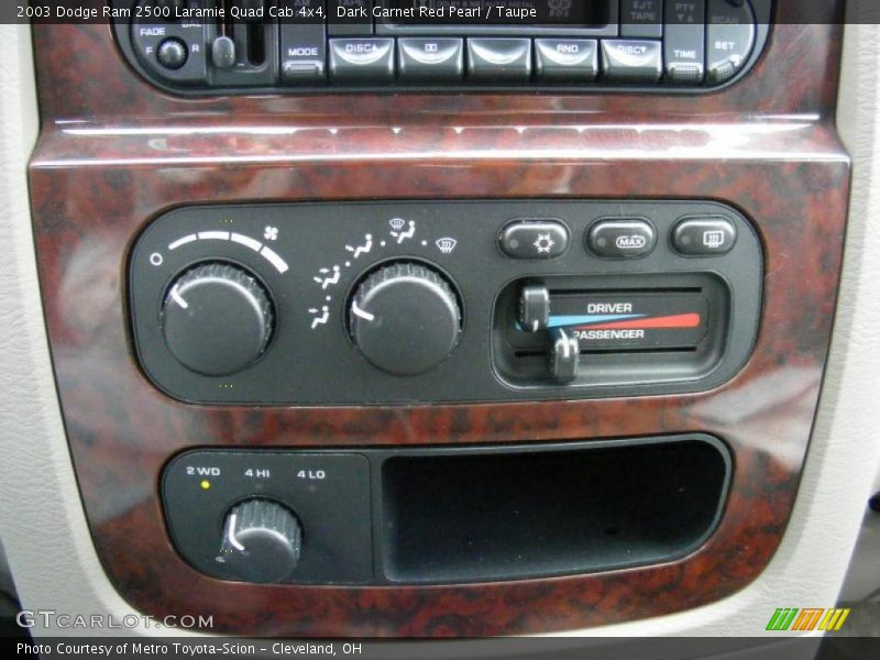 Controls of 2003 Ram 2500 Laramie Quad Cab 4x4