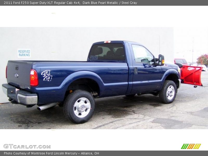 Dark Blue Pearl Metallic / Steel Gray 2011 Ford F250 Super Duty XLT Regular Cab 4x4
