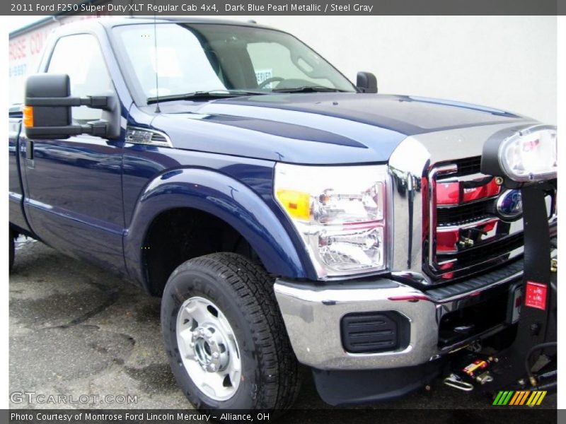 Dark Blue Pearl Metallic / Steel Gray 2011 Ford F250 Super Duty XLT Regular Cab 4x4
