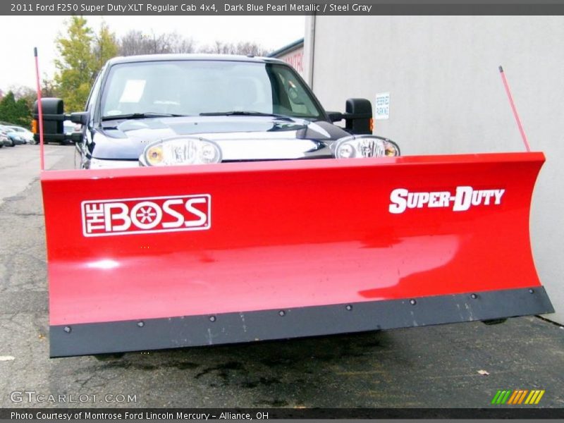 Dark Blue Pearl Metallic / Steel Gray 2011 Ford F250 Super Duty XLT Regular Cab 4x4
