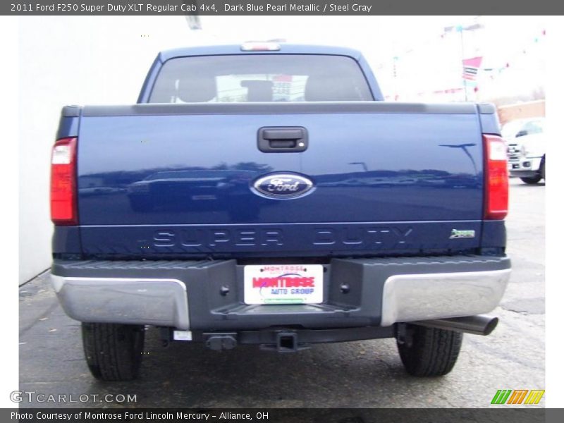 Dark Blue Pearl Metallic / Steel Gray 2011 Ford F250 Super Duty XLT Regular Cab 4x4