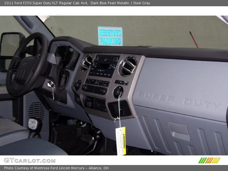 Dark Blue Pearl Metallic / Steel Gray 2011 Ford F250 Super Duty XLT Regular Cab 4x4