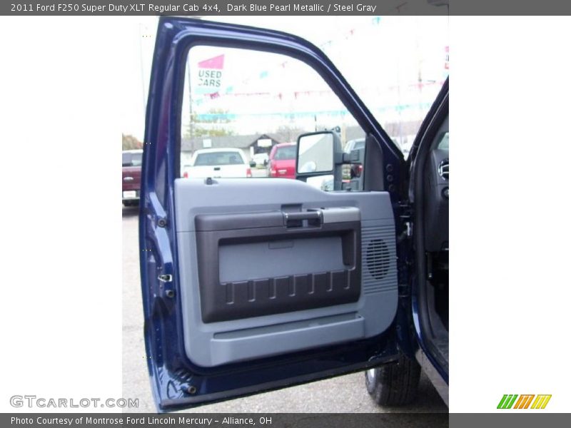 Dark Blue Pearl Metallic / Steel Gray 2011 Ford F250 Super Duty XLT Regular Cab 4x4