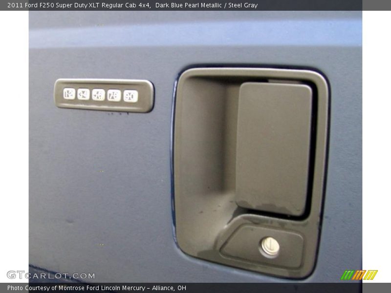 Dark Blue Pearl Metallic / Steel Gray 2011 Ford F250 Super Duty XLT Regular Cab 4x4