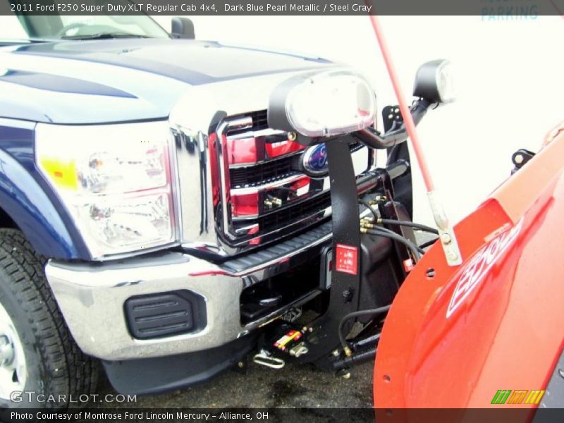 Dark Blue Pearl Metallic / Steel Gray 2011 Ford F250 Super Duty XLT Regular Cab 4x4