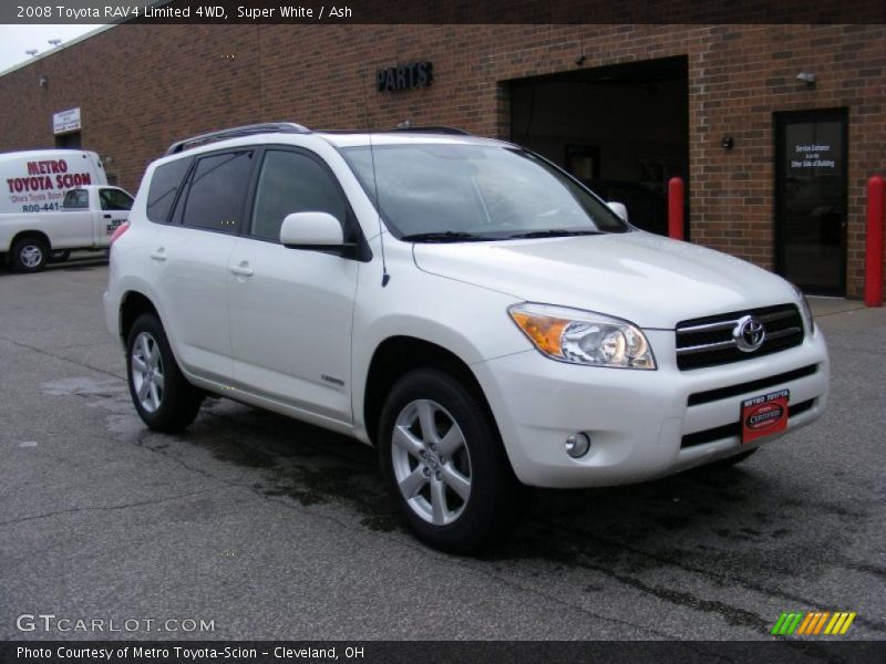 Super White / Ash 2008 Toyota RAV4 Limited 4WD