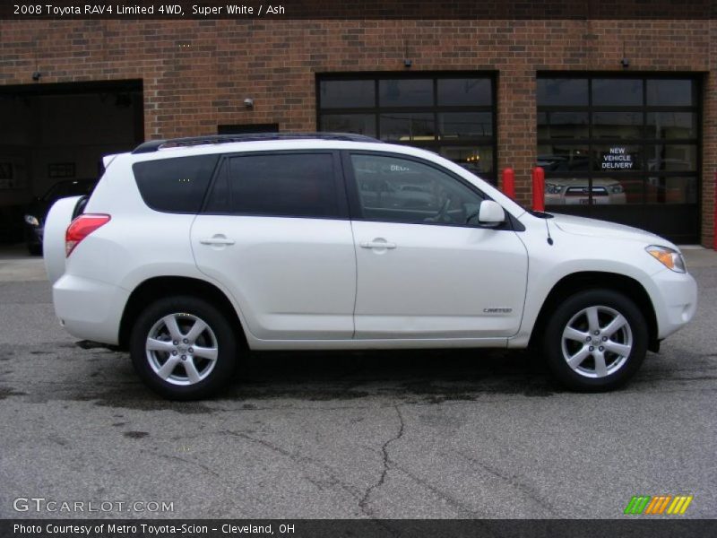 Super White / Ash 2008 Toyota RAV4 Limited 4WD