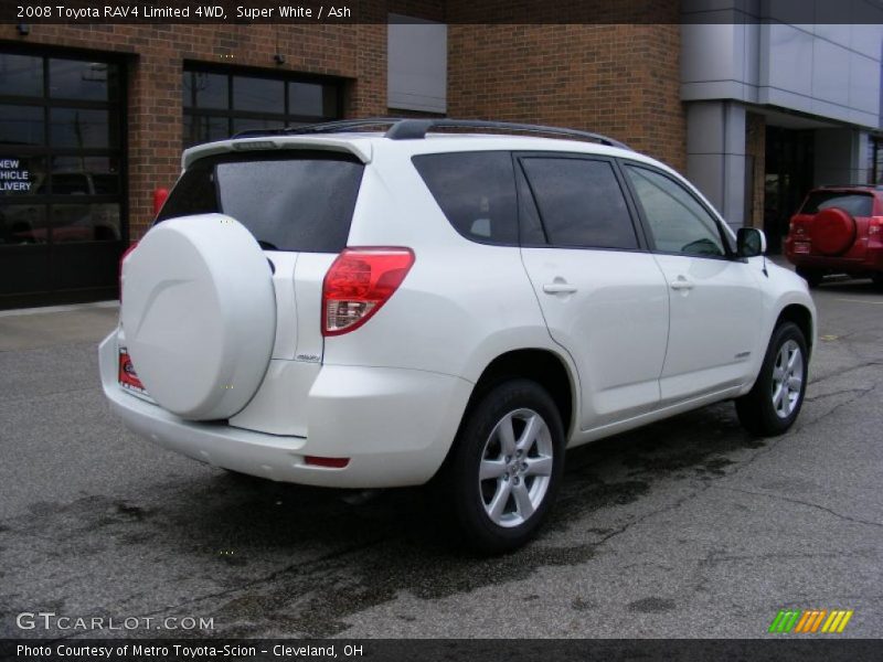 Super White / Ash 2008 Toyota RAV4 Limited 4WD