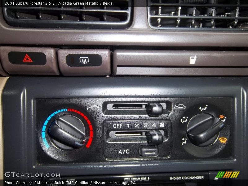 Arcadia Green Metallic / Beige 2001 Subaru Forester 2.5 S