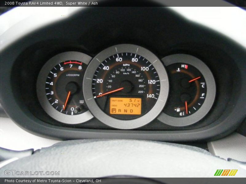 Super White / Ash 2008 Toyota RAV4 Limited 4WD