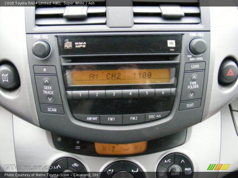 Super White / Ash 2008 Toyota RAV4 Limited 4WD