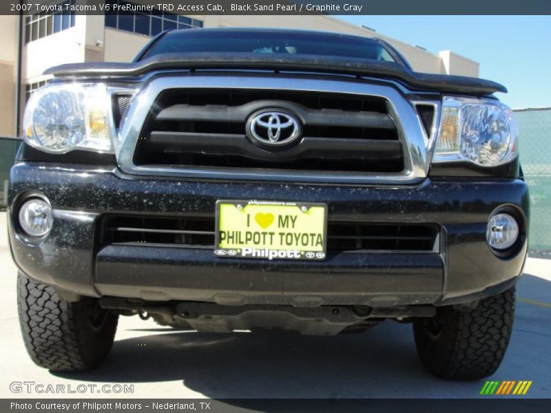 Black Sand Pearl / Graphite Gray 2007 Toyota Tacoma V6 PreRunner TRD Access Cab